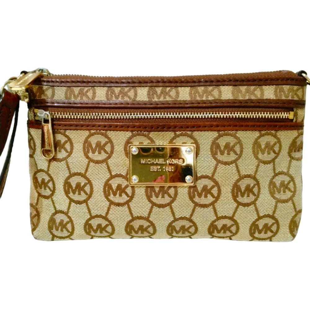 Michael Kors Monogram Wristlet.